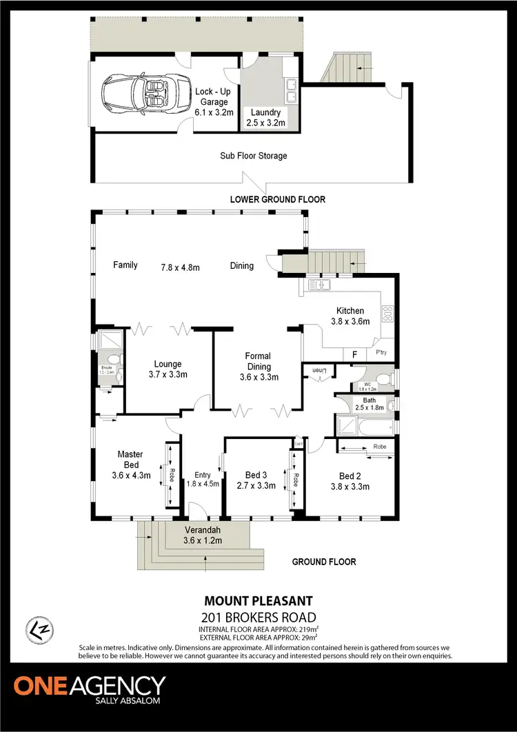 Floorplan of Homely house listing, 201 Brokers Road, Mount Pleasant NSW 2519