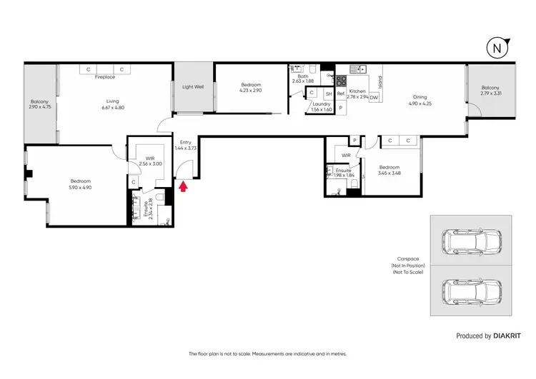 Floorplan of Homely apartment listing, 502/216 Rouse Street, Port Melbourne VIC 3207