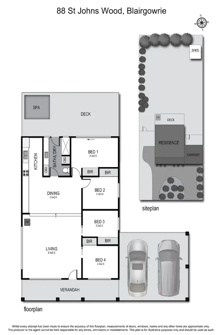Floorplan of Homely house listing, 88 St Johns Wood Road, Blairgowrie VIC 3942