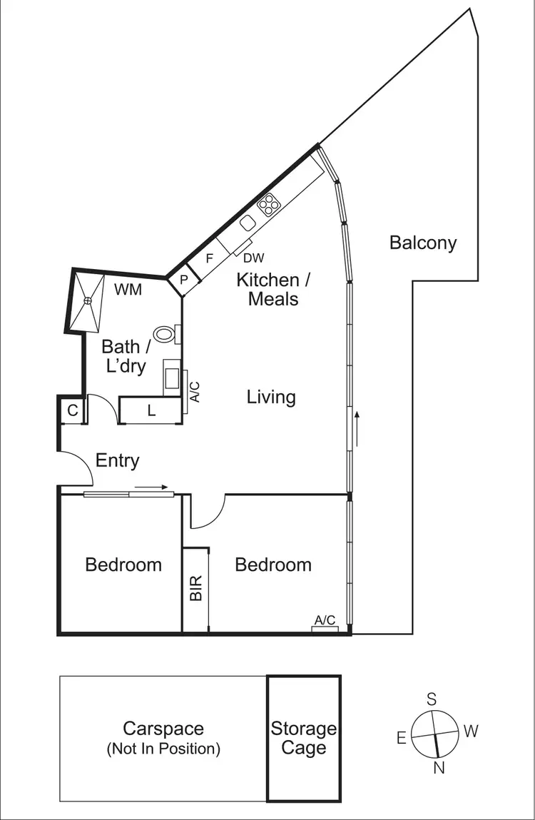 Floorplan of Homely apartment listing, 502/839 Dandenong Road, Malvern East VIC 3145