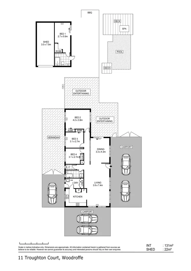 Floorplan of Homely house listing, 11 Troughton Court, Woodroffe NT 830