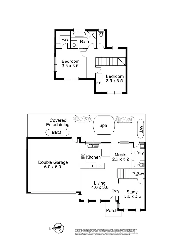 Floorplan of Homely townhouse listing, 3/7 Acheron Street, Epping VIC 3076