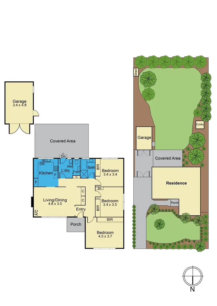 Floorplan of Homely house listing, 44 Rosstrevor Crescent, Mitcham VIC 3132