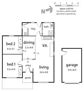 Floorplan of Homely unit listing, 1/6 Benga Avenue, Dandenong VIC 3175