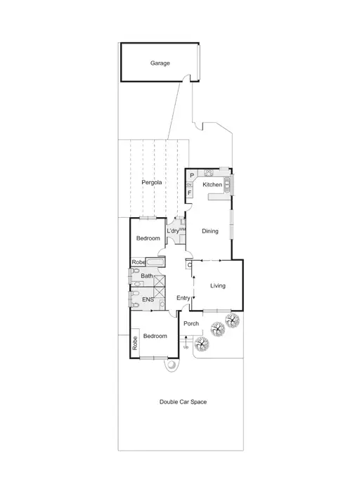 Floorplan of Homely house listing, 1/202 Waradgery Drive, Rowville VIC 3178