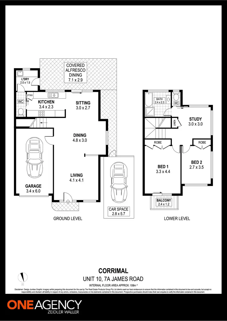 Floorplan of Homely townhouse listing, 10/7a James Road, Corrimal NSW 2518