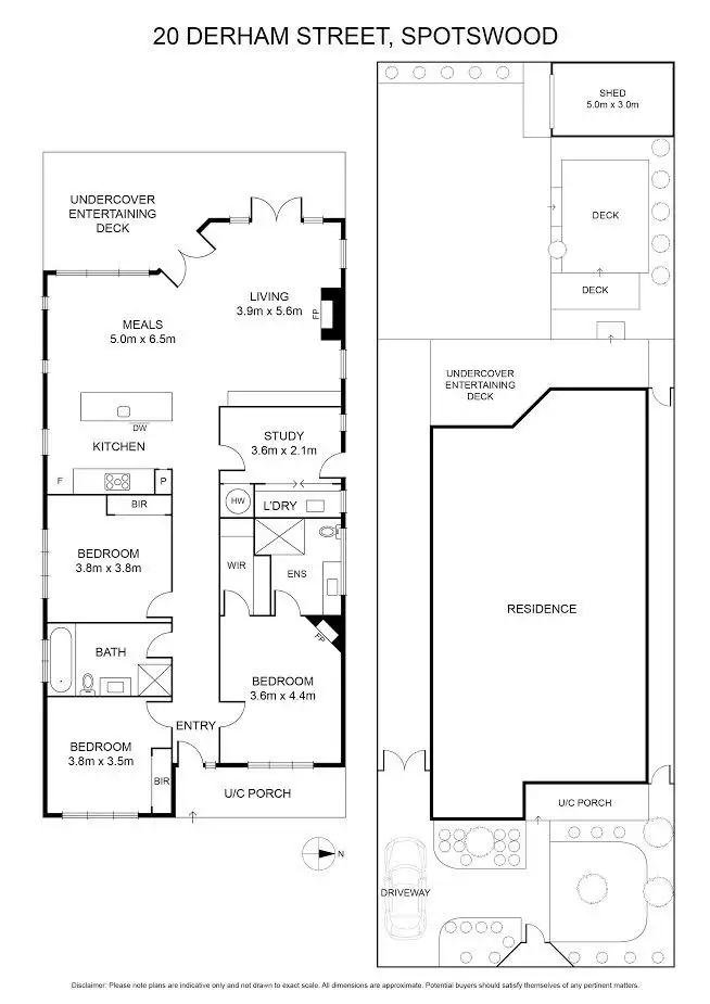 Floorplan of Homely house listing, 20 Derham Street, Spotswood VIC 3015