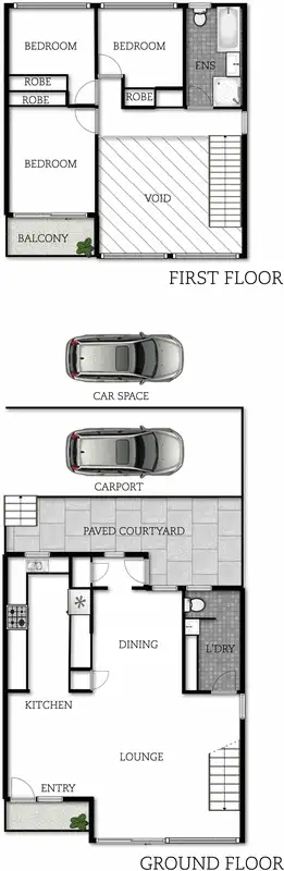 Floorplan of Homely townhouse listing, 7/8 Watling Place, Weston ACT 2611