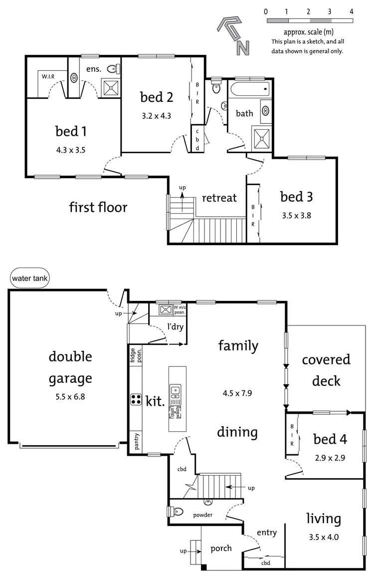 Floorplan of Homely townhouse listing, 2/128 Station Street, Burwood VIC 3125