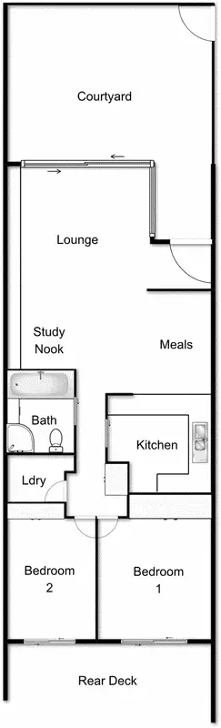 Floorplan of Homely townhouse listing, 14/5 Lane-Poole Place, Yarralumla ACT 2600