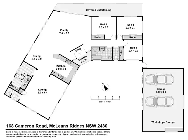 Floorplan of Homely house listing, 168 Cameron Road, Mcleans Ridges NSW 2480