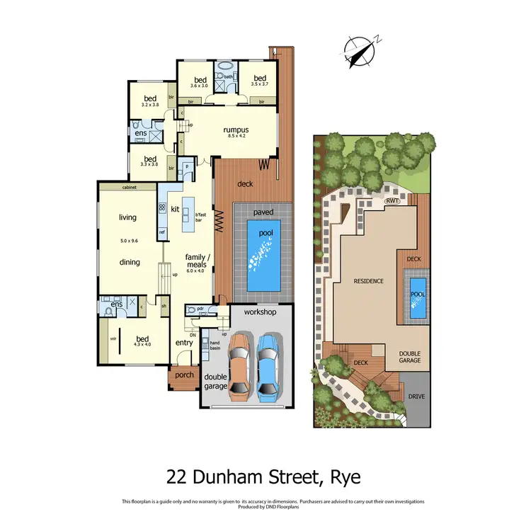 Floorplan of Homely house listing, 22 Dunham Street, Rye VIC 3941