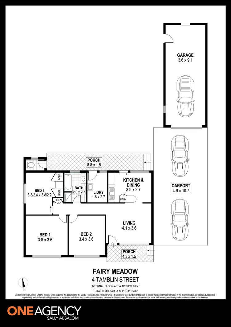 Floorplan of Homely house listing, 4 Tamblin Street, Fairy Meadow NSW 2519