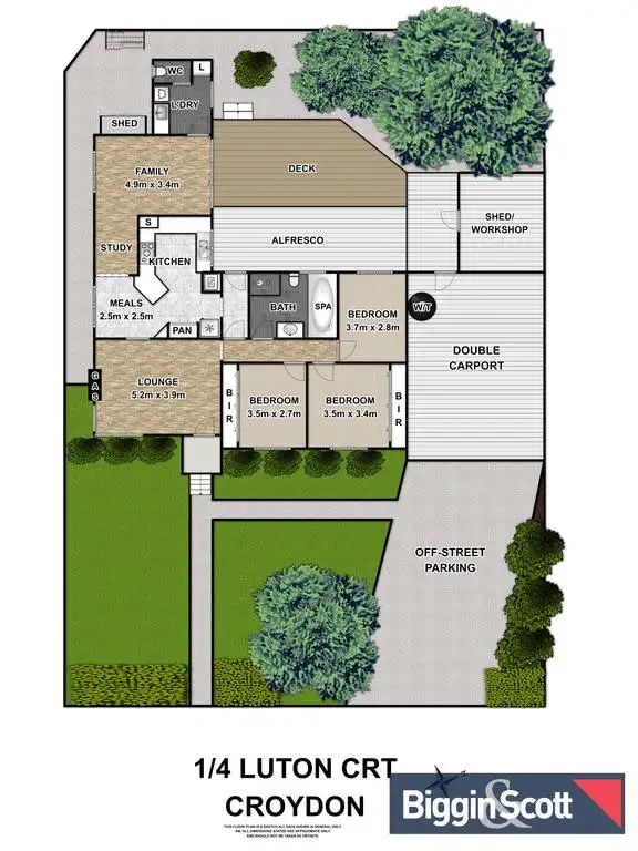 Floorplan of Homely house listing, 4 Luton Court, Croydon VIC 3136