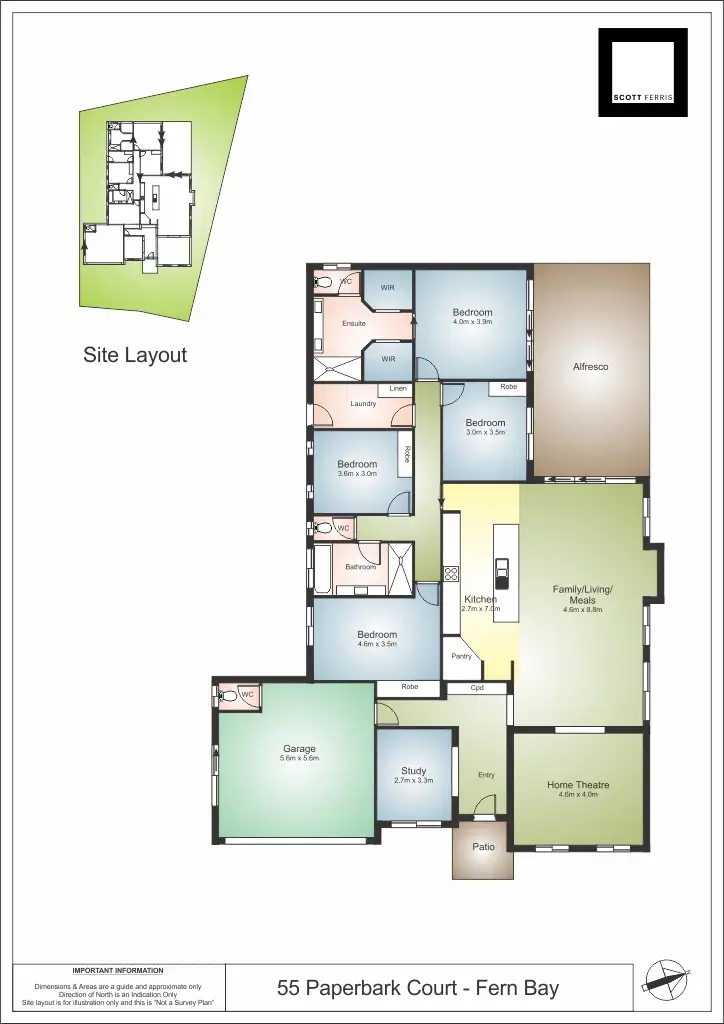 Floorplan of Homely house listing, 55 Paperbark Court, Fern Bay NSW 2295