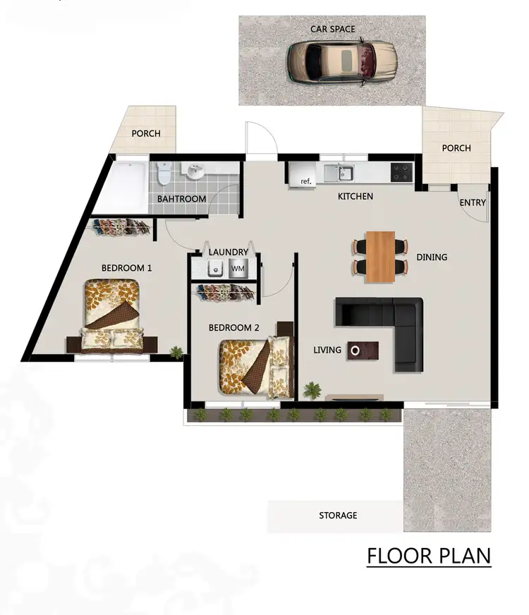 Floorplan of Homely unit listing, Address available on request