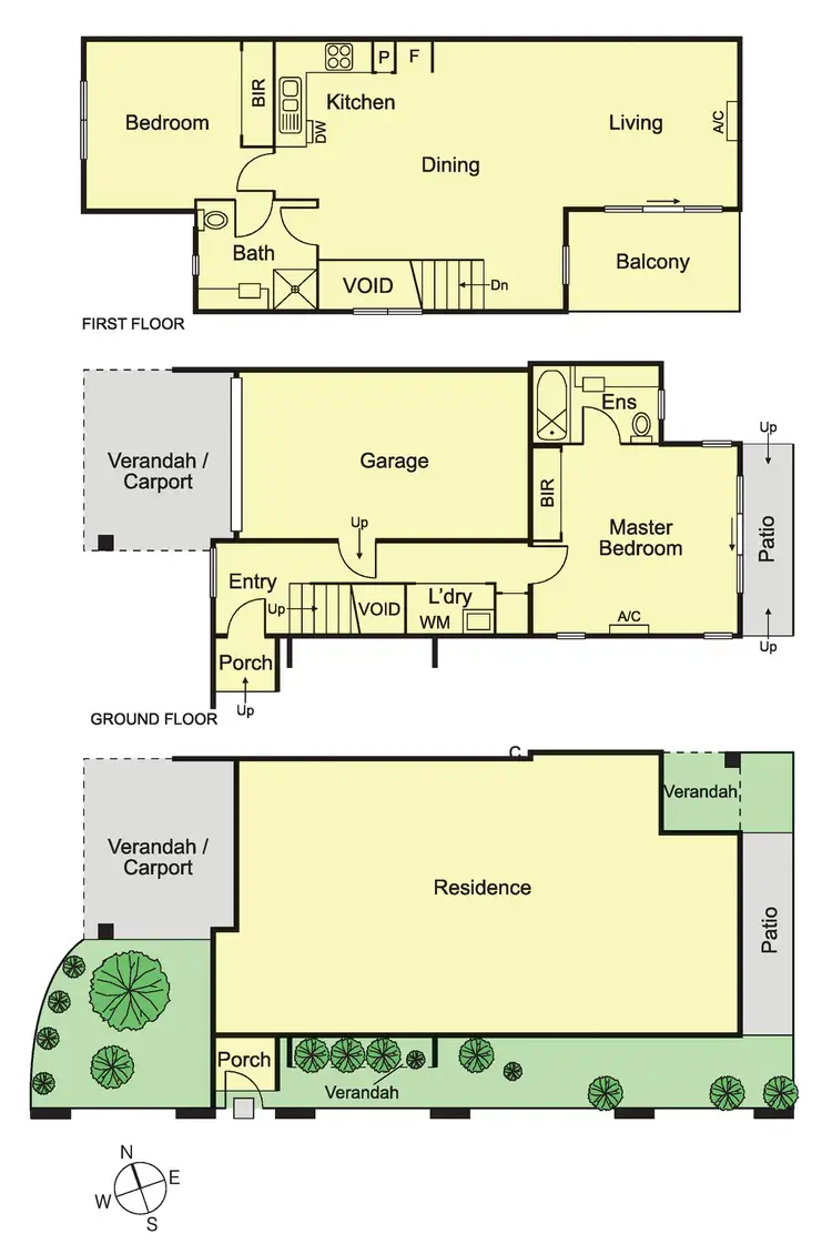 Floorplan of Homely townhouse listing, 12/250 Neerim Road, Carnegie VIC 3163