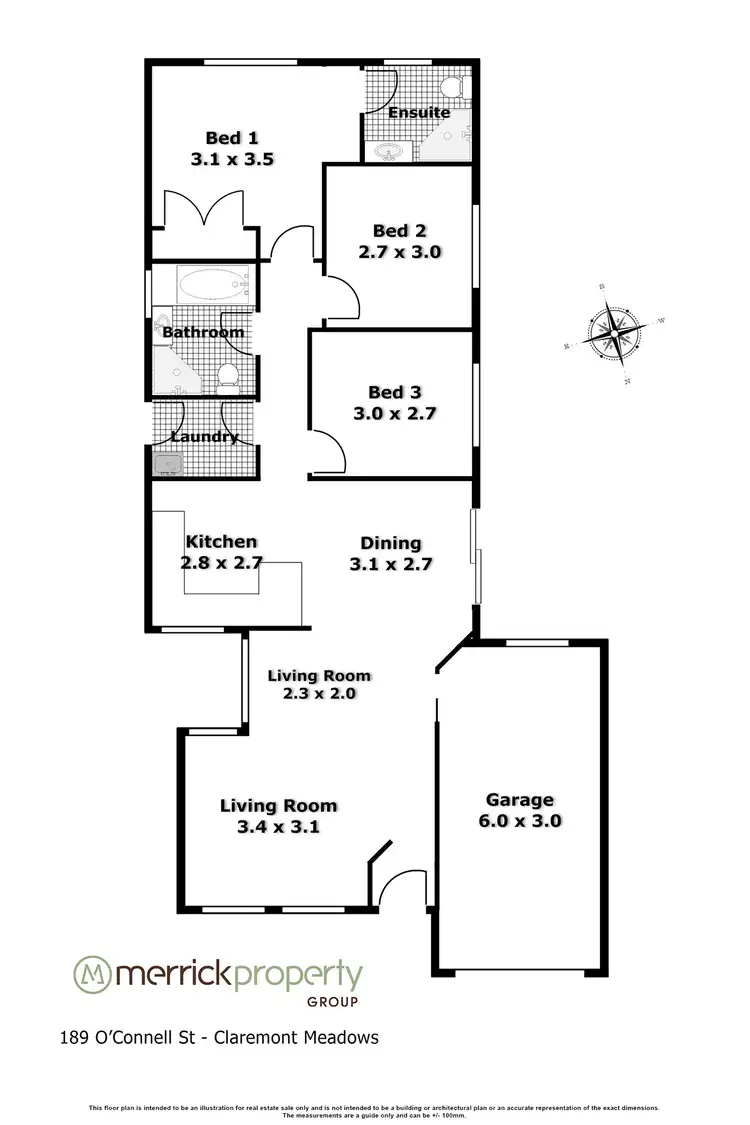 Floorplan of Homely house listing, 189 O'Connell Street, Claremont Meadows NSW 2747