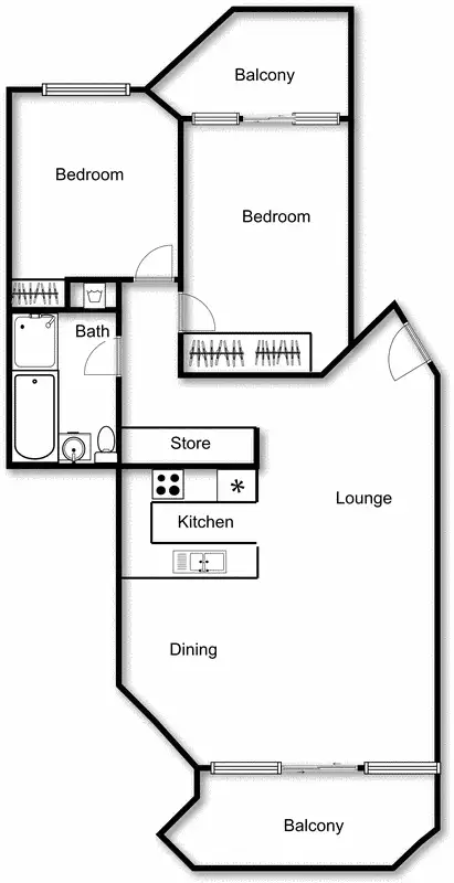 Floorplan of Homely apartment listing, 20/14 Darling Street, Barton ACT 2600
