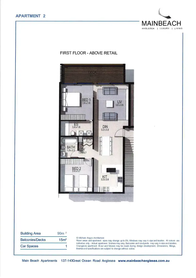 Floorplan of Homely apartment listing, Apts 1-3/137-141 Great Ocean Road, Anglesea VIC 3230