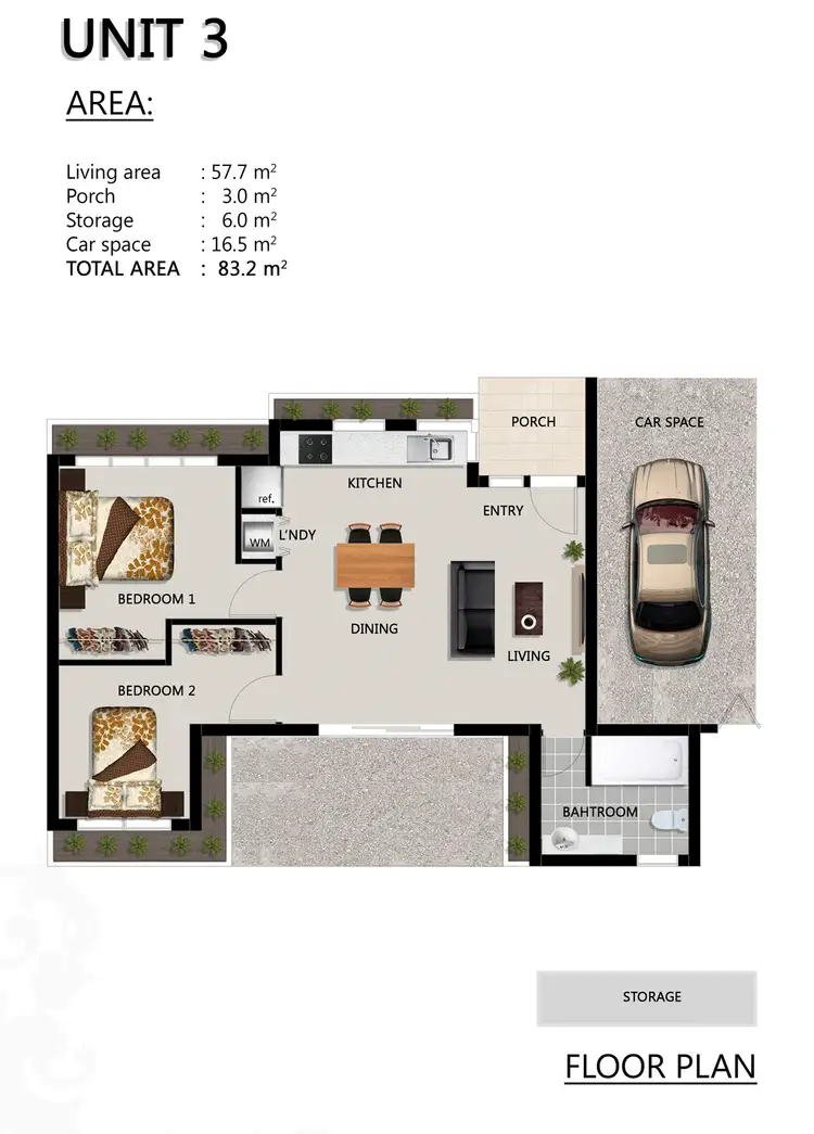 Floorplan of Homely unit listing, 5 Bethany Court, South Morang VIC 3752