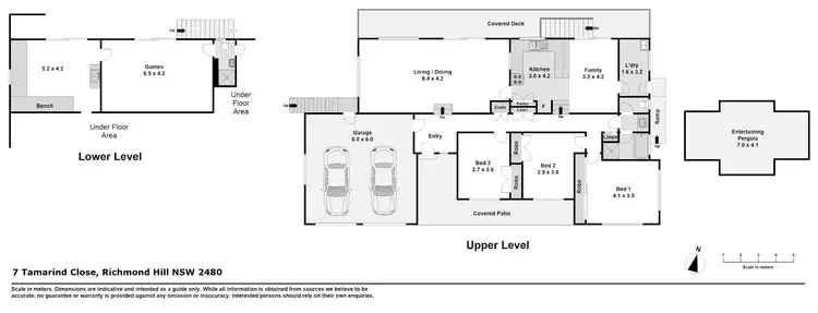 Floorplan of Homely house listing, 7 Tamarind Close, Richmond Hill NSW 2480