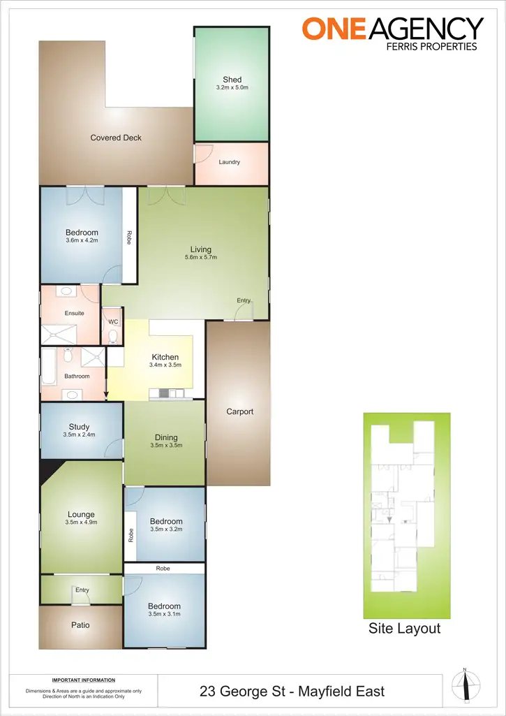 Floorplan of Homely house listing, 23 George Street, Mayfield NSW 2304