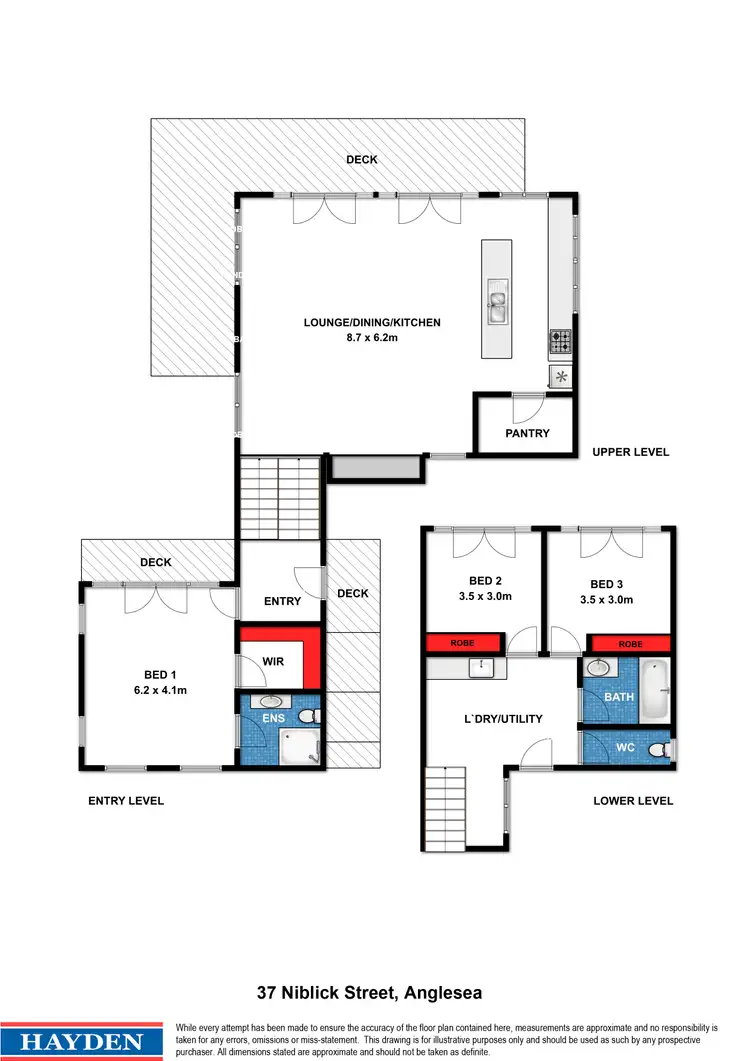 Floorplan of Homely house listing, 37 Niblick Street, Anglesea VIC 3230