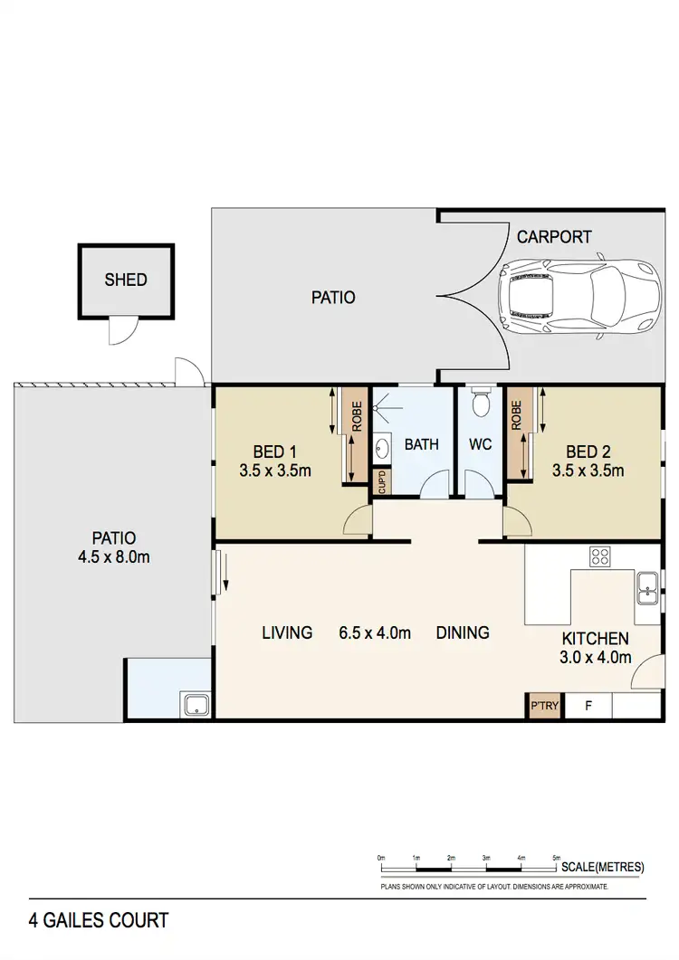Floorplan of Homely unit listing, 5/4 Gailes Court, Marrara NT 812
