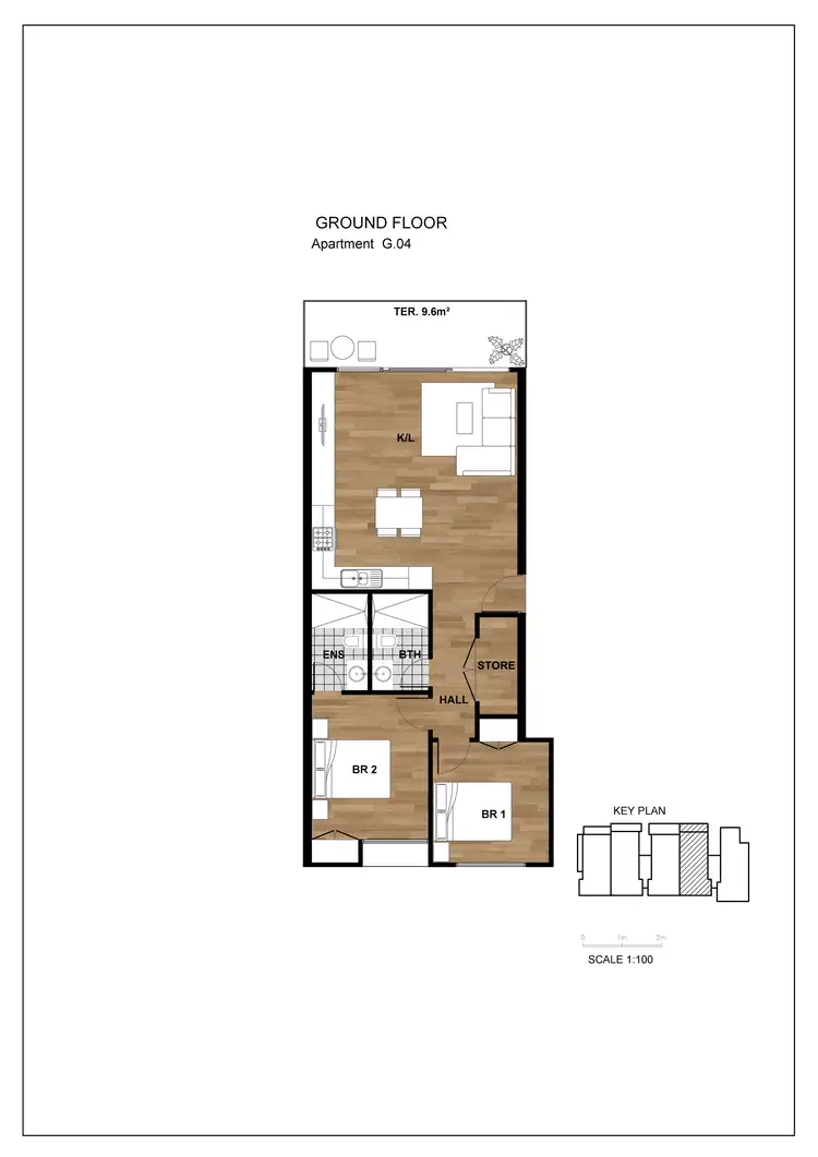 Floorplan of Homely apartment listing, 4/28 Salisbury Street, Yarraville VIC 3013