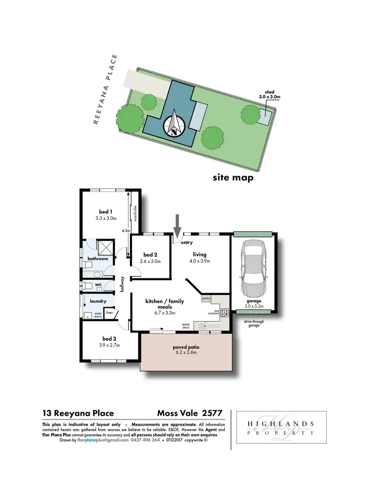 Floorplan of Homely house listing, 13 Reeyana Place, Moss Vale NSW 2577