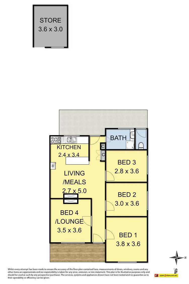 Floorplan of Homely house listing, 48 Hocking Street, Footscray VIC 3011