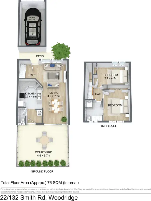 Floorplan of Homely unit listing, 22/132 Smith Road, Woodridge QLD 4114