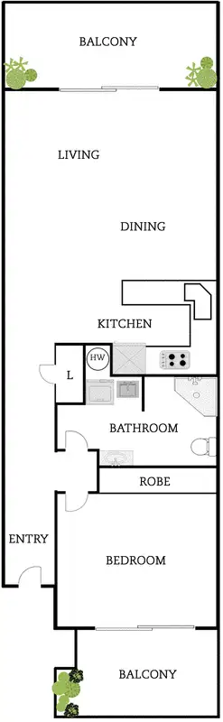 Floorplan of Homely apartment listing, 73/6 Eyre Street, Griffith ACT 2603