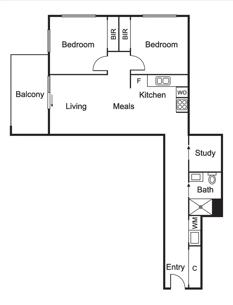 Floorplan of Homely apartment listing, 111/121 Murrumbeena Road, Murrumbeena VIC 3163