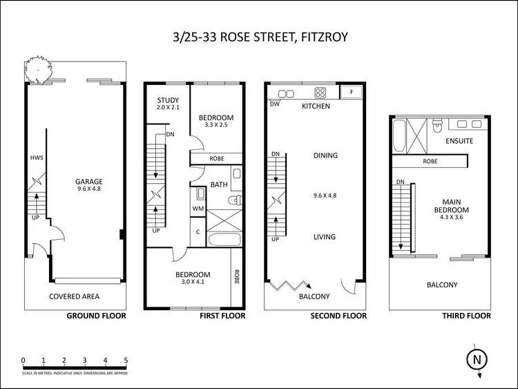 Floorplan of Homely townhouse listing, 3/25-33 Rose Street, Fitzroy VIC 3065