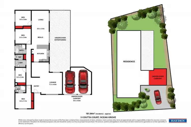 Floorplan of Homely house listing, 3 Coutta Court, Ocean Grove VIC 3226