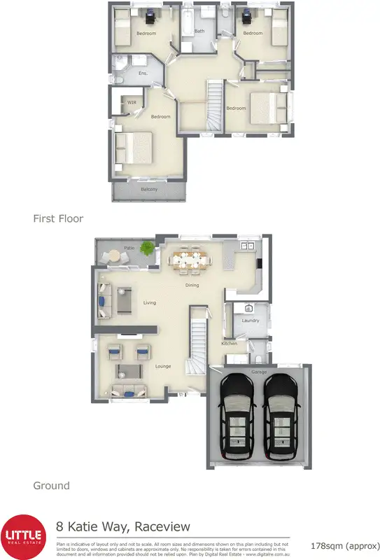 Floorplan of Homely house listing, 8 Katie Way, Raceview QLD 4305