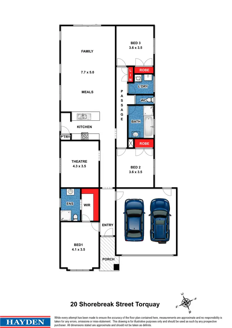 Floorplan of Homely house listing, 20 Shorebreak Street, Torquay VIC 3228