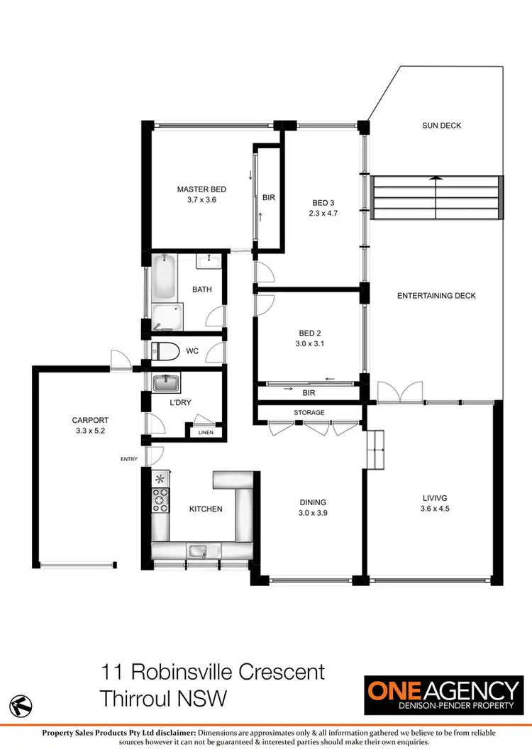 Floorplan of Homely house listing, 11 Robinsville Crescent, Thirroul NSW 2515