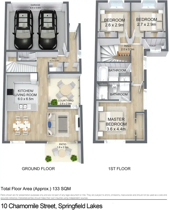 Floorplan of Homely house listing, 10 Chamomile Street, Springfield Lakes QLD 4300