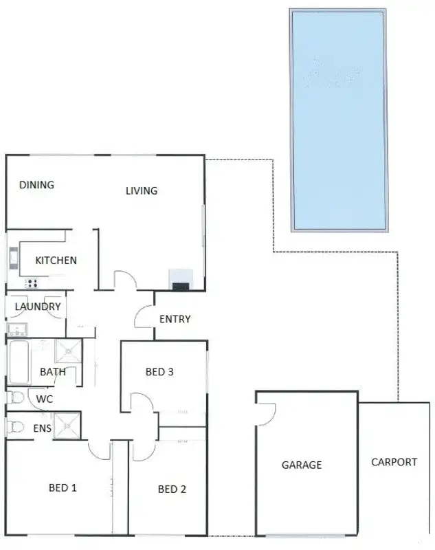 Floorplan of Homely house listing, 345 Southern Cross Drive, Holt ACT 2615