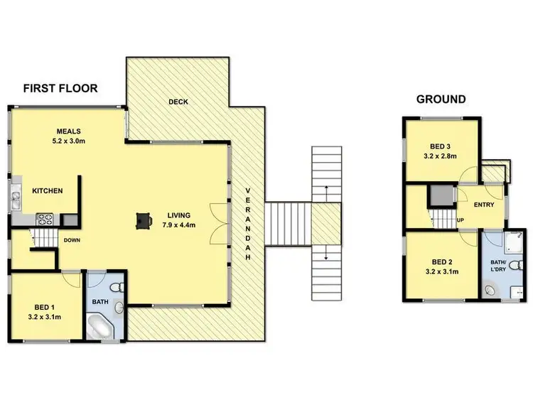 Floorplan of Homely house listing, 1 Federal Street, Aireys Inlet VIC 3231