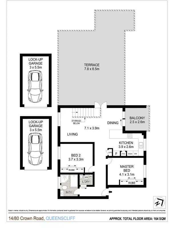 Floorplan of Homely apartment listing, 14/80 Crown Road, Queenscliff NSW 2096