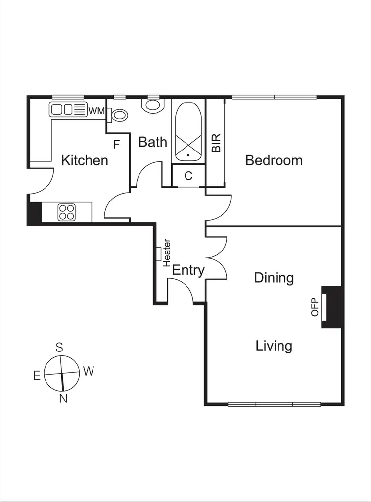 Floorplan of Homely apartment listing, 4/17a Milton Street, Elwood VIC 3184