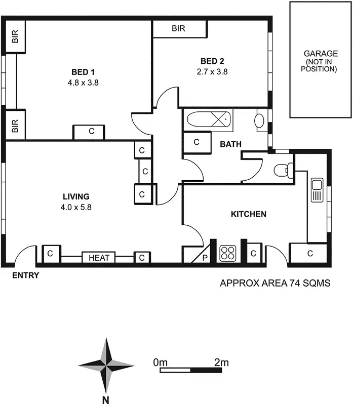 Floorplan of Homely apartment listing, 20/61-63 Maltravers Road, Ivanhoe East VIC 3079