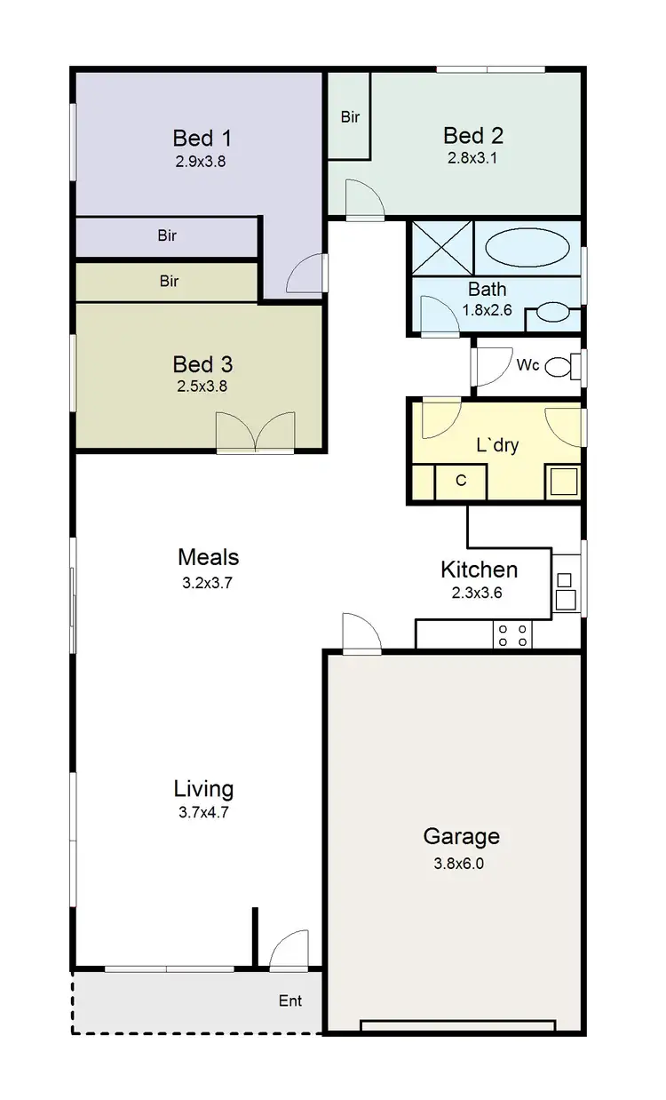 Floorplan of Homely townhouse listing, 11a Cecile Court, Ballarat East VIC 3350