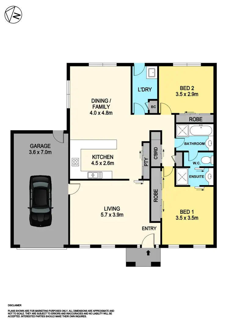 Floorplan of Homely house listing, 46 Carpenter Street, Wendouree VIC 3355