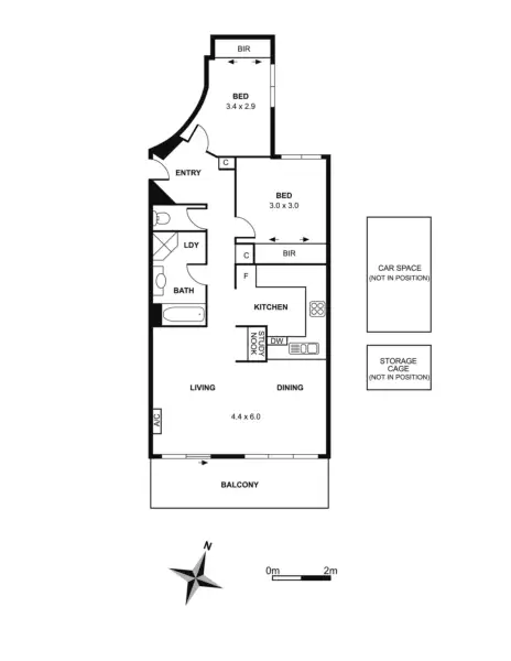 Floorplan of Homely apartment listing, 303/493 Victoria Street, West Melbourne VIC 3003