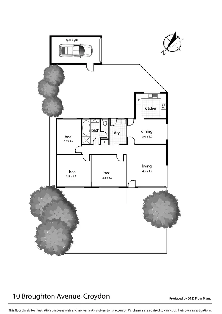 Floorplan of Homely house listing, 10 Broughton Avenue, Croydon VIC 3136